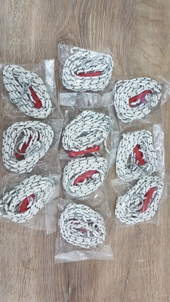Ayarlanabilir Yemlik Suluk Aski İpi 4 Mt. 10 Adet ürün görseli 1