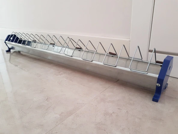 Güvercin Civciv Metal Galvaniz Yemlik 100 Cm 4  Adet ürün görseli 1