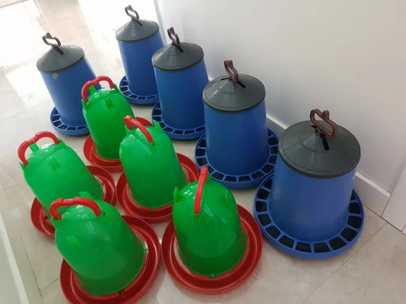 5 Adet Tavuk 15 Kg Yemlik 5 Adet 10 Lt  Suluk ürün görseli 1