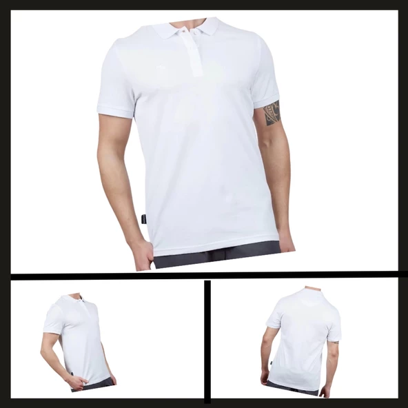 Uyguna-Yakala  Beyaz (600303) Alpinist Stratus Erkek Polo T-shirt-TSH.431 ürün görseli 1
