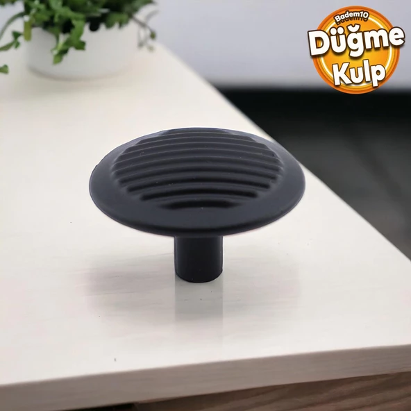 Prizma Kulp Mobilya Mutfak Çekmece Dolabı Dolap Kulpları Kapak Kulpu Kulbu Metal Siyah Tek Vidalı ürün görseli 1