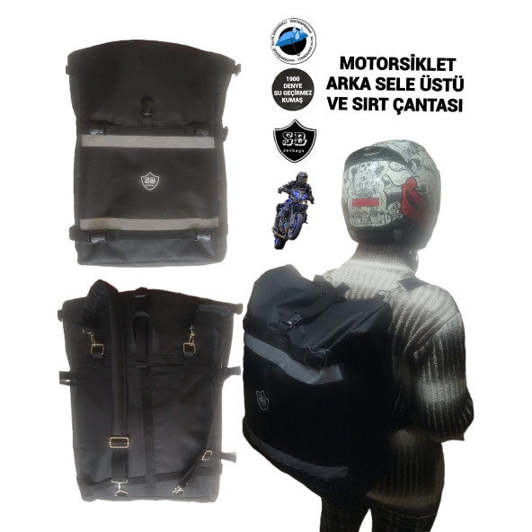 Sevbags Motorsiklet Arka  Sele Üstü Ve Sırt Çantası ürün görseli 1