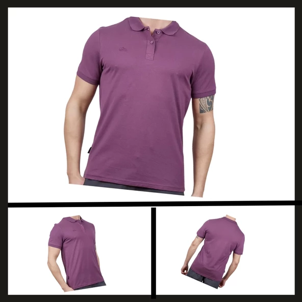 Uyguna-Yakala Mürdüm (600303) Alpinist Stratus Erkek Polo T-shirt-TSH.435 ürün görseli 1