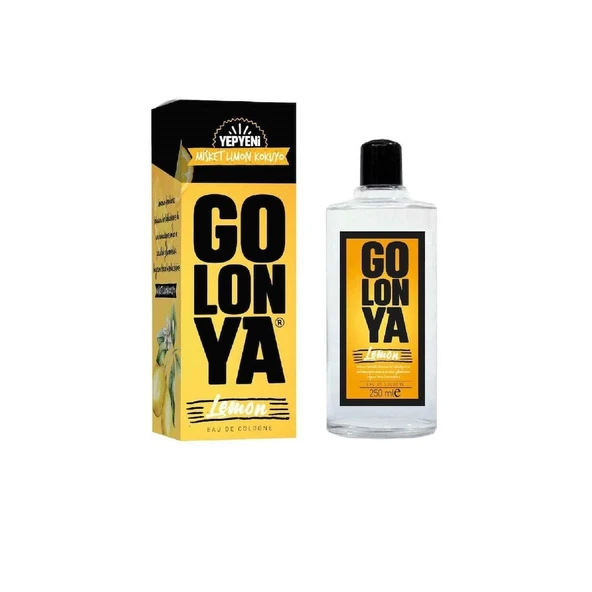 Golonya Lemon 80 Derece Misket Limon Kokusu Kolonya Cam Şişe 250 ML ürün görseli 1