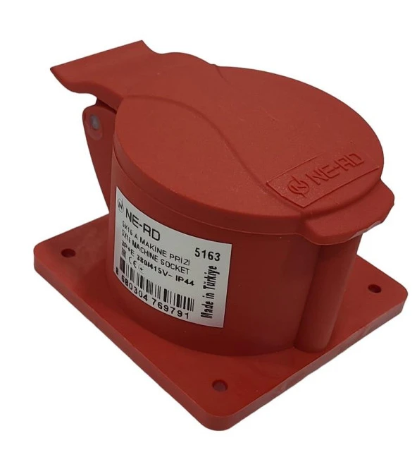 Ne-Ad 5x16A Kapaklı Makina Prizi CEE Norm ürün görseli 1