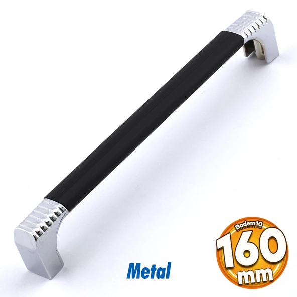 Side Kulp Mobilya Mutfak Dolabı Çekmece Dolap Kulpları Kapak Kulpu Kulbu Siyah 160 mm Metal ürün görseli 1