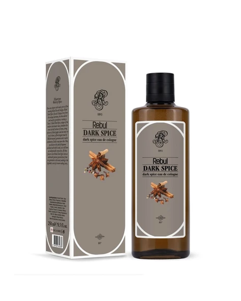 Rebul Dark Spice Kolonya 250ML (Cam Şişe) ürün görseli 1