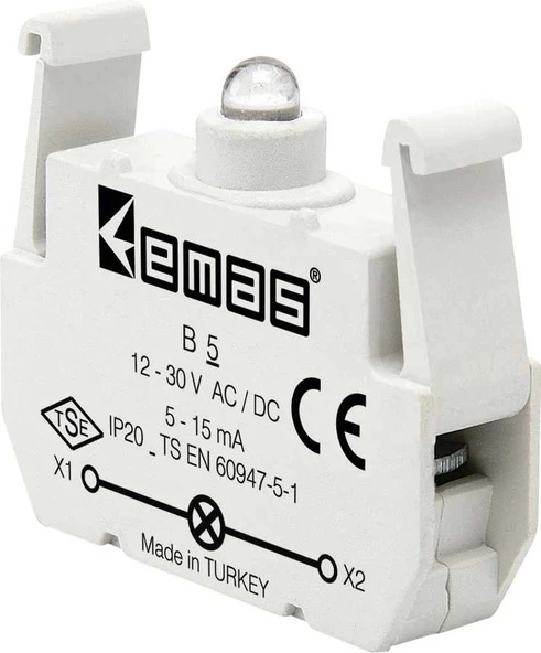 Emas B5 Sinyal Lamba Ledli 12-30vac/dc ürün görseli 1