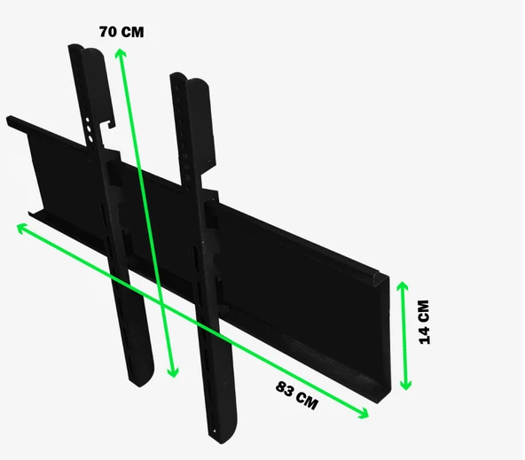Sharp 77" 80" 85 inç Uyumlu Tv Sabit Askı Aparatı ürün görseli 1