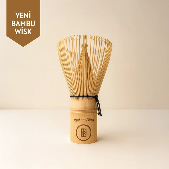 Matcha Whisk El Yapımı Özel Bambu Köpürtücü - Resim 2
