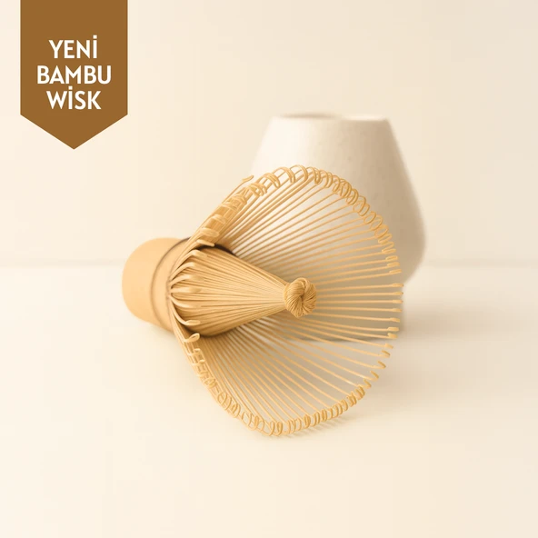 Matcha Whisk El Yapımı Özel Bambu Köpürtücü - Resim 3