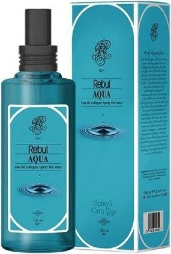 Rebul 100Ml Aqua Spreyli Cam Şişe Kolonya ürün görseli 1