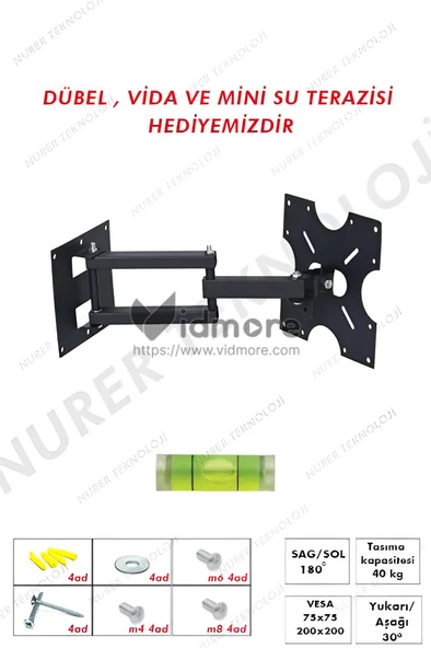 30 32 Inç 40 42 Inch Hareketli Led Tv Askı Aparatı ürün görseli 1