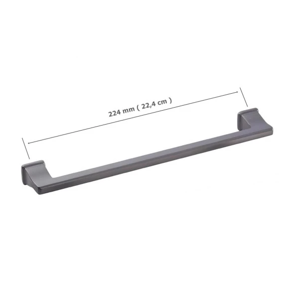 Doğanlar Techno 224 mm Mobilya Kulp Antrasit - Resim 2