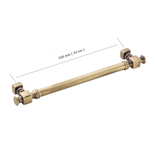Doğanlar Dragon 320 mm Mobilya Kulp Olifka ( Antik Sarı ) - Resim 2