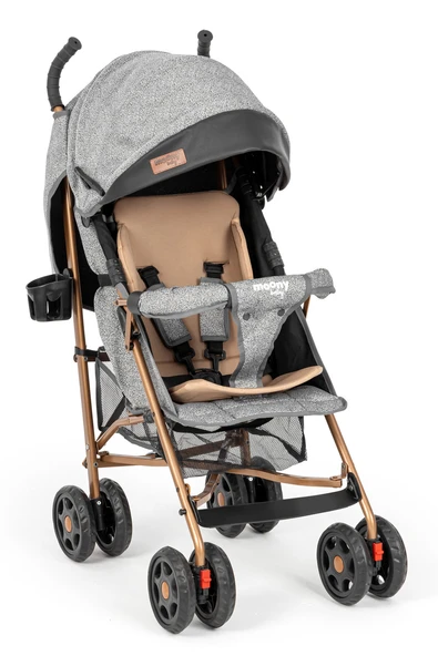 Moony Baby Suit Tam Yatar Hafif Baston Bebek Arabası - Baston Puset Gri ürün görseli 1