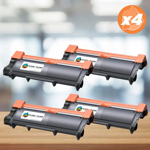 Brother TN-2355 Muadil Toner 4 'lÜ Avantaj Paket / DCP-L2500 / L2520 /L2540 / HL-L2300 / L2340 / L2360 / L2365 / MFC-L2700 / L2720 / L2740 ürün görseli 1