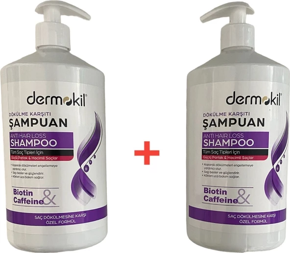 Dermokil Dermokil Biotincaffein Şampuan Seti ürün görseli 1