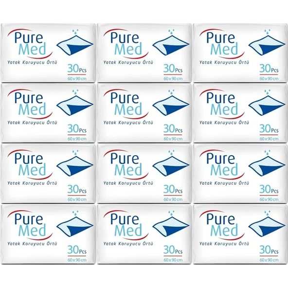 Puremed Yetişkin Yatak Koruyucu 60*90CM 360 Adet (12PK*30) ürün görseli 1