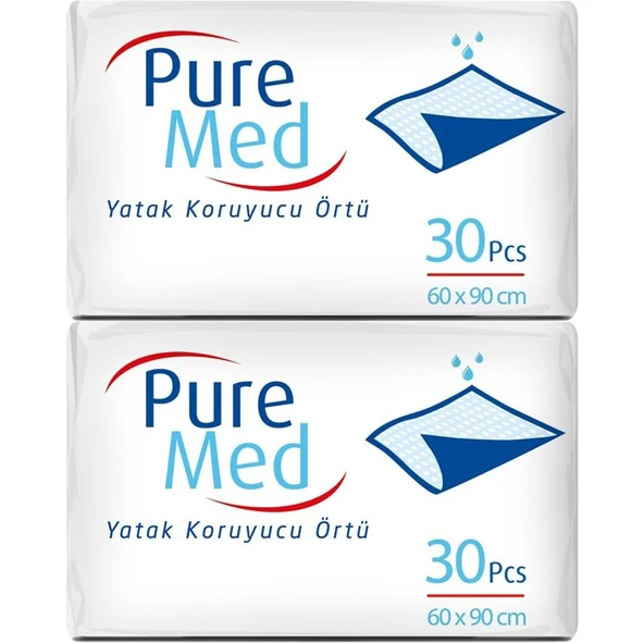 Puremed Yetişkin Yatak Koruyucu 60*90CM 60 Adet (2PK*30) ürün görseli 1