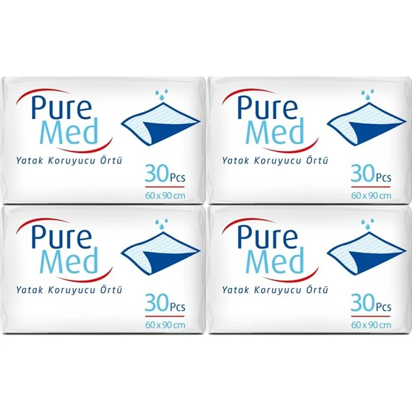 Puremed Yetişkin Yatak Koruyucu 60*90CM 120 Adet (4PK*30) ürün görseli 1