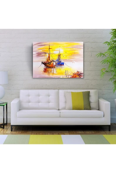 Sessiz Liman Canvas Tablo (50x70) - Resim 3