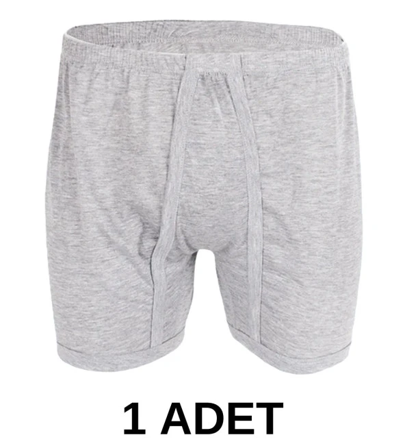 1 Adet Erkek % 100 Pamuk Arjantin Penye Boxer Gri (65 Kilo-115 Kilo) ürün görseli 1