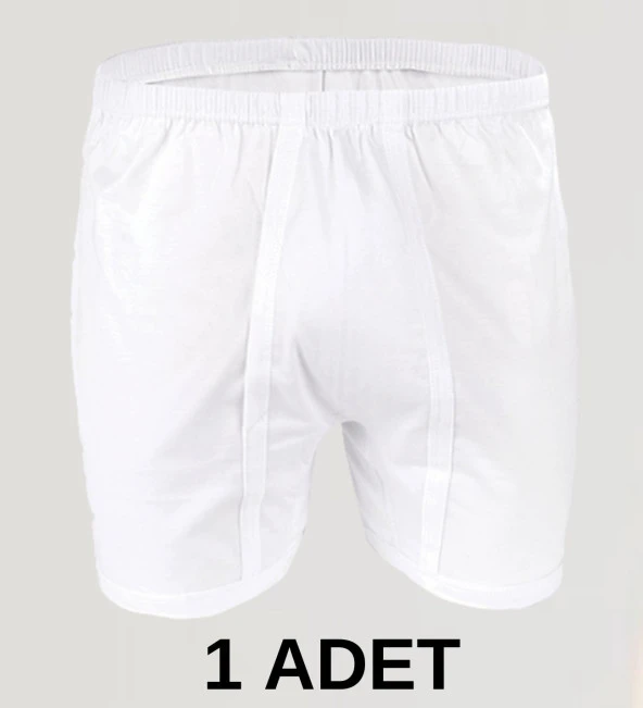 1 Adet Erkek % 100 Pamuk Arjantin Penye Boxer Beyaz (65 Kilo-115 Kilo) ürün görseli 1