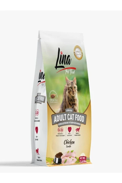 Lina Kısırlaştırılmış Yetişkin Kedi Maması 1.5 Kg ürün görseli 1