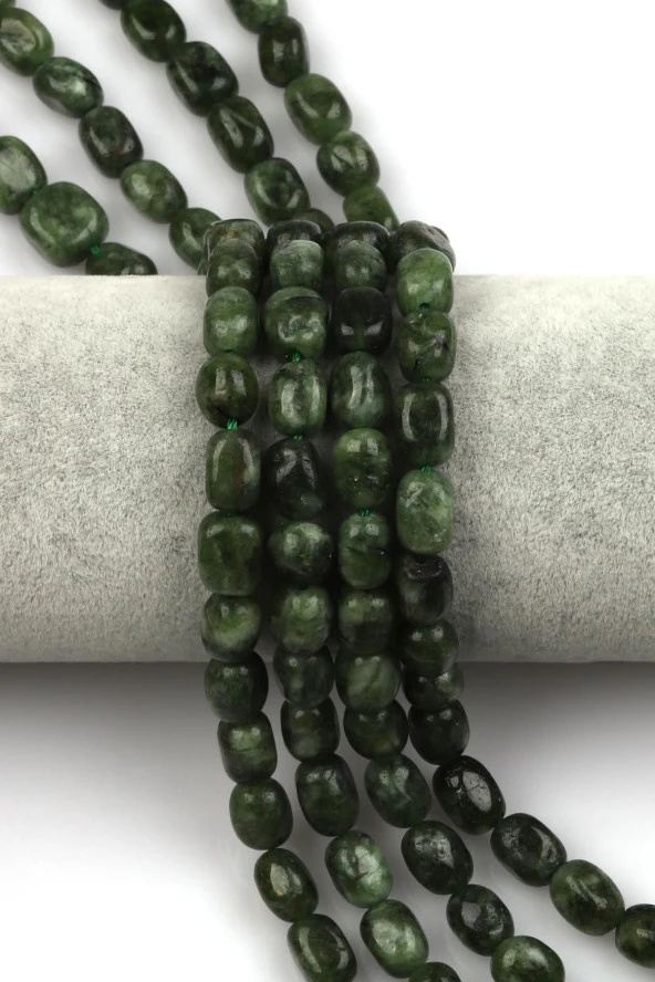 Yeşil Kuvars Doğal Taş Dizi 7 x 11 mm Şekilsiz Kesim ürün görseli 1