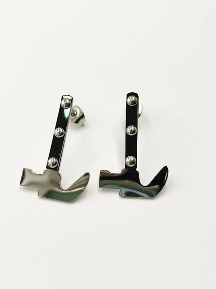 Çekiç Model Küpe - Resim 8