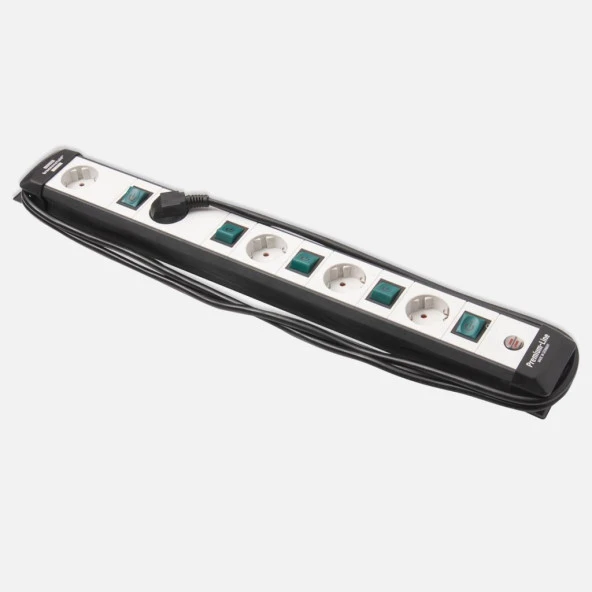5' li Anahtarlı Priz 3x1,5mm 3m ürün görseli 1