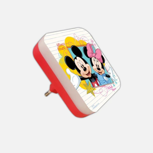 Mickey Desenli Kare Led Gece Lambası ürün görseli 1