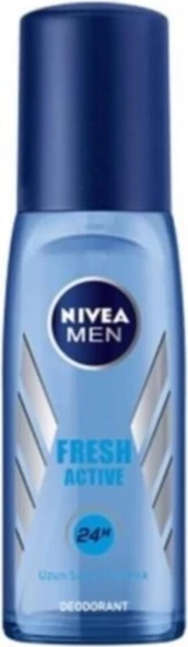Nivea Deodorant Erkek Fresh Active Pump Sprey 75 ml X3 - Resim 2