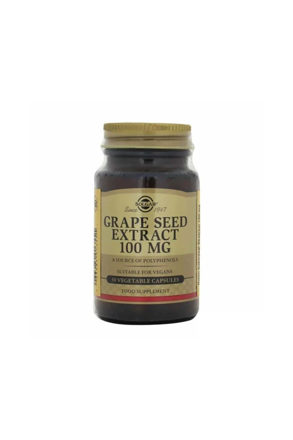 Solgar Grape Se Ed Extract 100 Mg 30 Vegetable Kapsül - Üzüm Çekirdeği ürün görseli 1