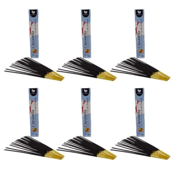 Layansaa Citronella Kokulu 20 Adet Sivrisinek Savar Çubuk Tütsü Sivrisinek Önleyici X 6 PAKET ürün görseli 1