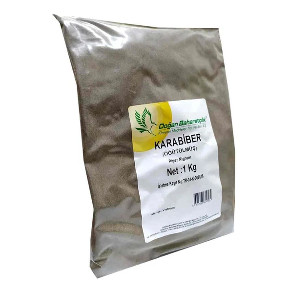 Doğan Baharatçılık Karabiber Öğütülmüş 1 Kg Kiloluk Tozu Paket ürün görseli 1
