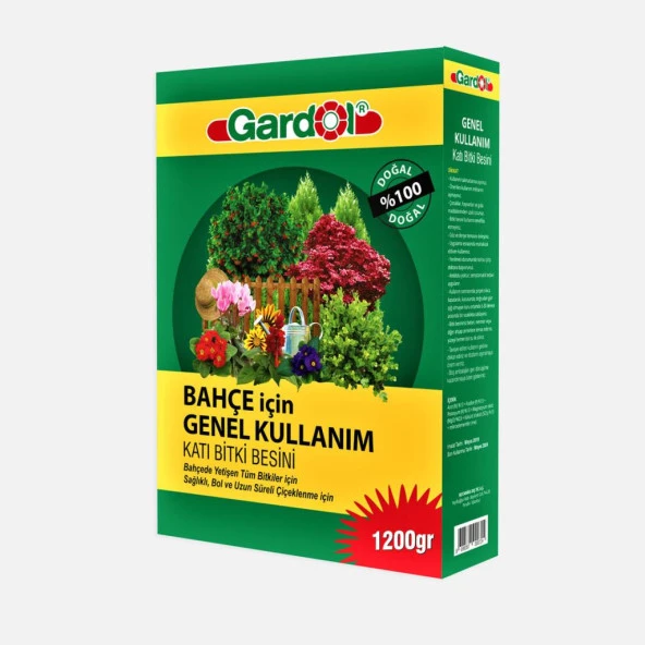 Genel Bahçe Biki Çiçek İçin Katı Gübre 1200gr ürün görseli 1