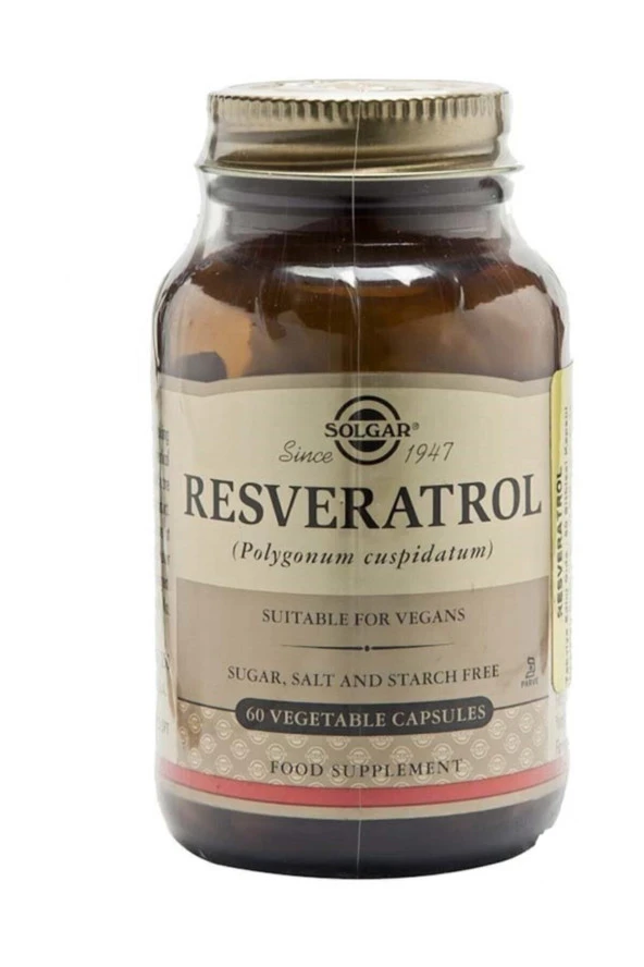 Solgar Resveratrol 60 Kapsül ürün görseli 1
