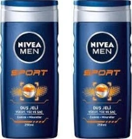 Nivea Men Sport 2'li Saç ve Vücut Şampuanı 250 ml ürün görseli 1