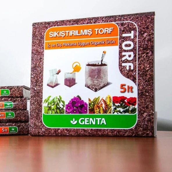 Cocopeat Organik Sıkıştırılmış Torf 5 lt ürün görseli 1