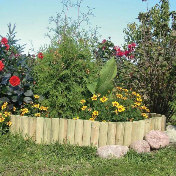 Ahşap Bordür Çit 30 cm Yükseklik 150 Cm Uzunluk ürün görseli 1