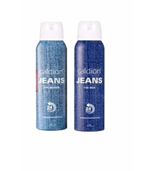 Caldion Jeans Erkek Deodorant 150 Ml+Caldion Jeans 150 Ml Kadın Deodorant ürün görseli 1
