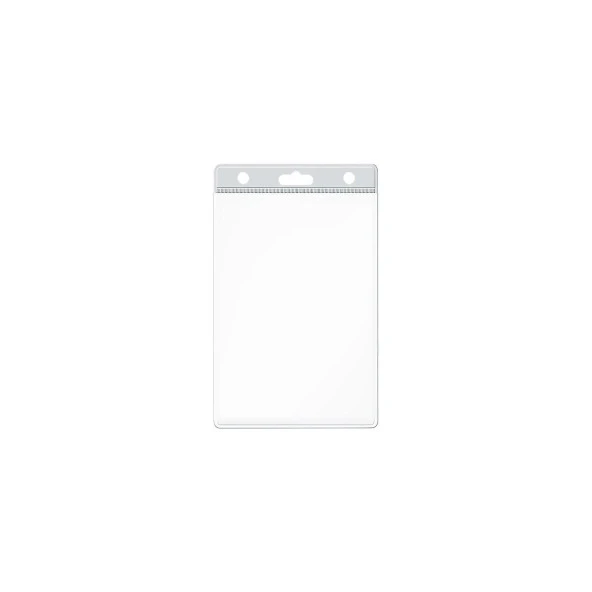 Cassa Standart Kart Poşeti 85 x 100 MM Şeffaf Yaka Kart Poşeti (100 Lü Paket) ürün görseli 1