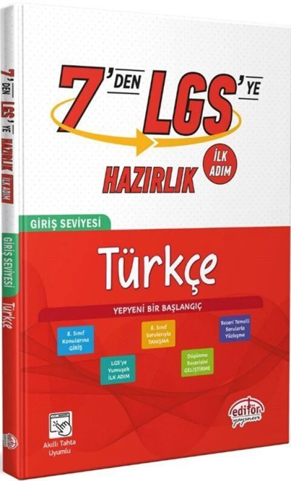 7 den LGS ye Hazırlık Türkçe Editör Yayınları ürün görseli 1