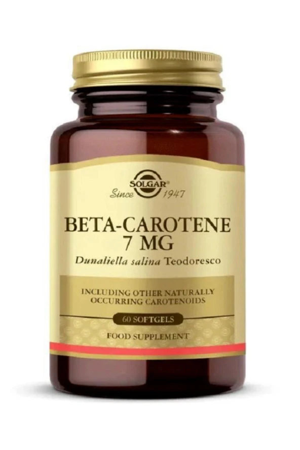 Solgar Beta Carotene 7 Mg 60 Kapsül - Resim 3