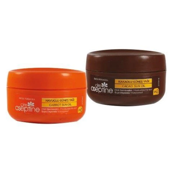 Cire Aseptine Havuçlu + kakaolu 2SPF Güneş Yağı 100 Ml ürün görseli 1