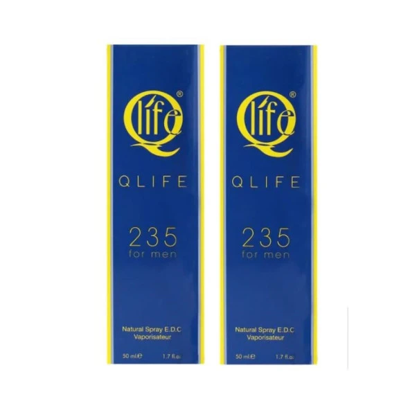 Q life Erkek Parfümü No:235 50cc 2li Set ürün görseli 1