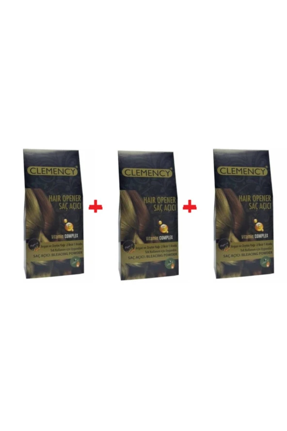 Clemency Bitkisel İçerikli Saç Açıcı Set  30 gr Toz Açıcı Orıal 60 ml 40 Volum Oksidan X 3 Adet ürün görseli 1
