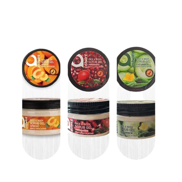 Ostwint 3 Lü Peeling Maske Nar Kayısı Salatalık 300 ml 3 Lü Maske Set ürün görseli 1
